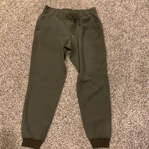 Army green Lululemon joggers